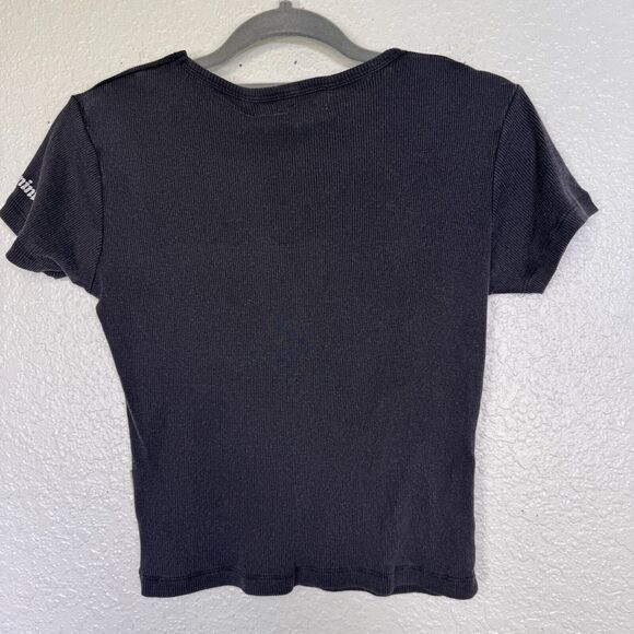 The Laundry Room Black Crop Top with White Gemini Symbol - Picture 2 of 9